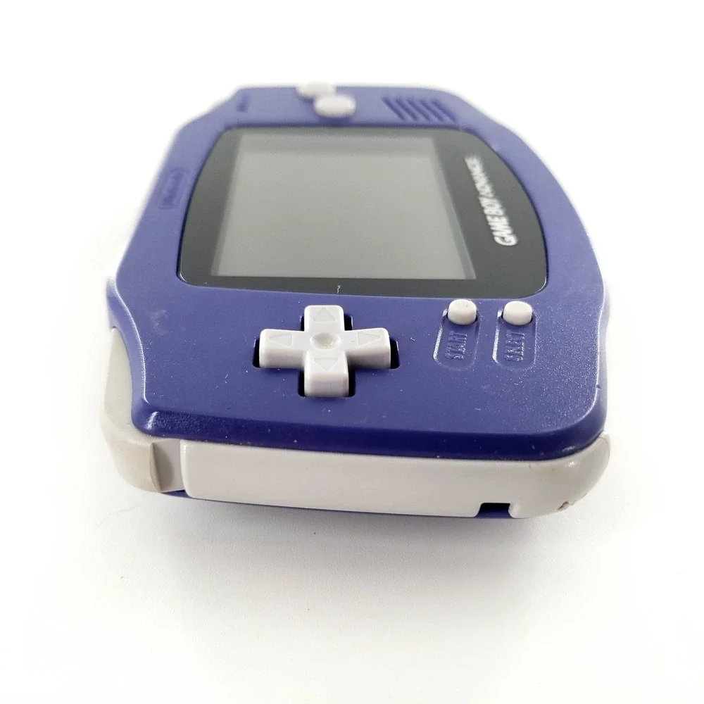 Nintendo Game Boy Advance Handheld System Indigo Purple w/ 2 Games Tested